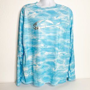 FIELD & STREAM BLUE CAMO FISHING SHIRT XXL